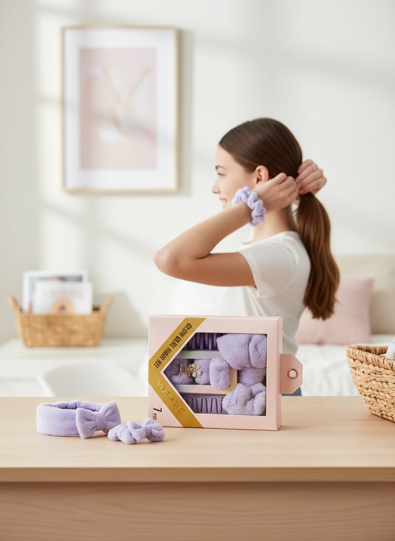 VORALIE beauty gift sets arranged for holiday shopping display